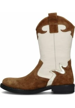 Jochie & Freaks Cognac - Cowboy-/Bikerlaarsjes - Cognac