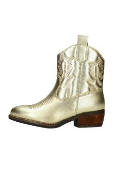 POSH By Poelman Cowboy-/Bikerlaarsjes - Gold Coloured
