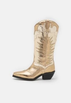 Alternative view of AllSaints Dixie- Cowboy-/Bikerlaarzen - White Gold